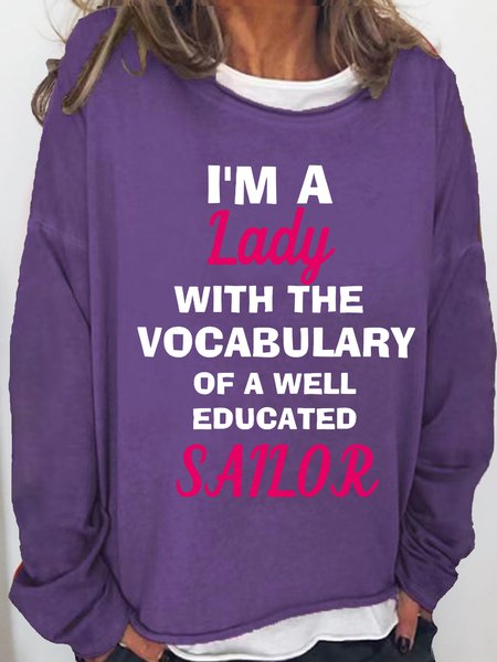 Women's Funny I'M A LADYCrew Neck Casual Sweatshirt, Deep purple, Hoodies&Sweatshirts
Women's Funny I'M A LADYCrew Neck Casual Sweatshirt, Deep purple, Hoodies&Sweatshirts