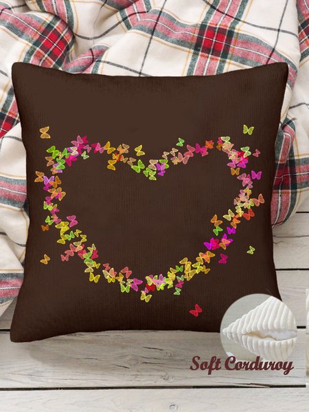 18*18"Throw Pillow Covers, Cordate Butterfly Soft Corduroy Cushion Pillowcase Case for Living Room Bed Sofa Car Home Decoration, Coffee, Pillow Covers
18*18"Throw Pillow Covers, Cordate Butterfly Soft Corduroy Cushion Pillowcase Case for Living Room Bed Sofa Car Home Decoration, Coffee, Pillow Covers