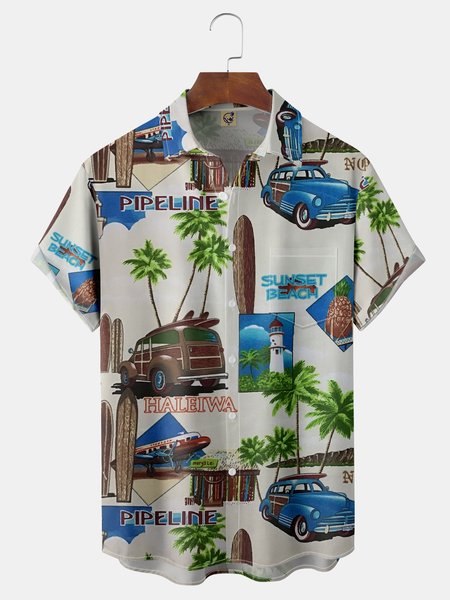 Coconut Tree Vintage Car Chest Pocket Short Sleeve Hawaiian Shirt, White, Men Shirts
Coconut Tree Vintage Car Chest Pocket Short Sleeve Hawaiian Shirt, White, Men Shirts