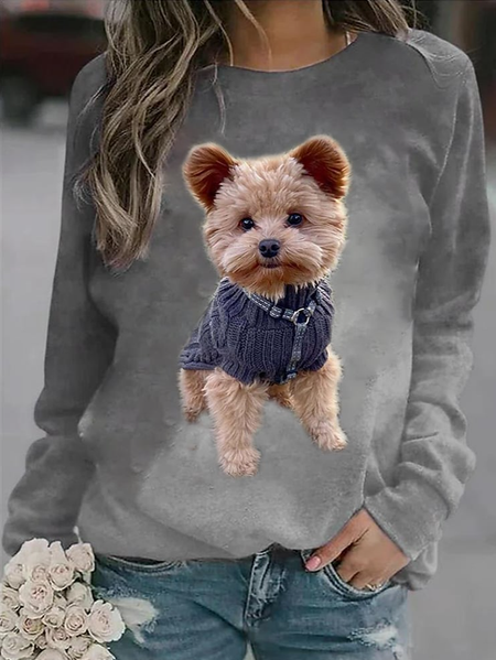 Animal Dog Casual Crew Neck Regular Fit Sweatshirt, Gray, Sweatshirts & Hoodies
Animal Dog Casual Crew Neck Regular Fit Sweatshirt, Gray, Sweatshirts & Hoodies