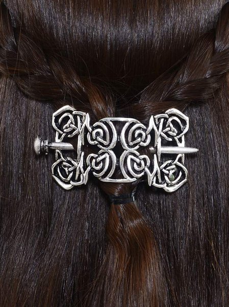 Vintage Silver Viking Pattern Celtic Hair Accessories Barrette Ethnic Distressed Jewelry, Earrings
Vintage Silver Viking Pattern Celtic Hair Accessories Barrette Ethnic Distressed Jewelry, Earrings