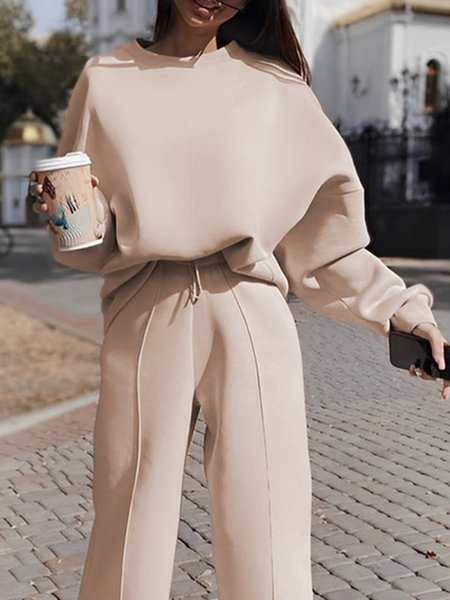 Casual Crew Neck Simple Loose Plain Sweatshirt, As picture, Hoodies and Sweatshirts
Casual Crew Neck Simple Loose Plain Sweatshirt, As picture, Hoodies and Sweatshirts