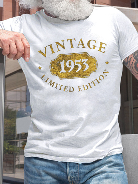 Men‘s Vintage 1953 Limited Edition Loose Cotton Crew Neck Casual T-Shirt, White, T-shirts
Men‘s Vintage 1953 Limited Edition Loose Cotton Crew Neck Casual T-Shirt, White, T-shirts