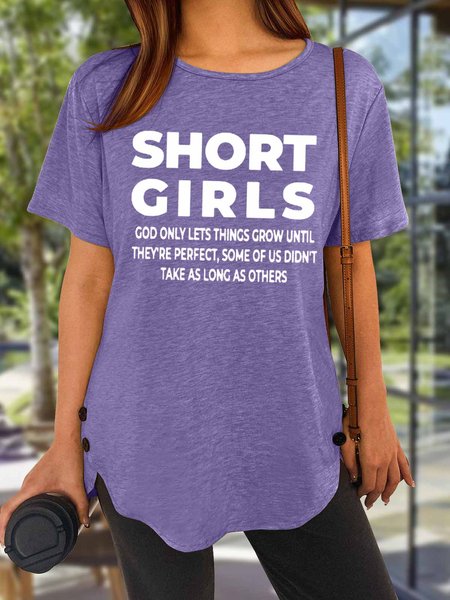 Women's Short Girls Funny Graphic Print Loose Crew Neck Casual T-Shirt, Purple, T-shirts
Women's Short Girls Funny Graphic Print Loose Crew Neck Casual T-Shirt, Purple, T-shirts