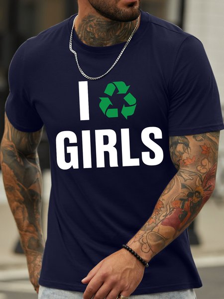 Lilicloth X Hynek Rajtr I Recycle Girls Men's T-Shirt, Deep blue, T-shirts
