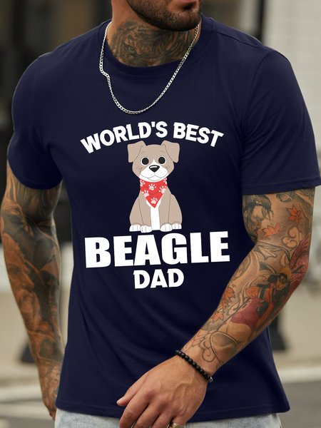 Lilicloth X Rajib Sheikh Dog Lover World's Best Beagle Dad Men's T-Shirt, Deep blue, T-shirts
Lilicloth X Rajib Sheikh Dog Lover World's Best Beagle Dad Men's T-Shirt, Deep blue, T-shirts