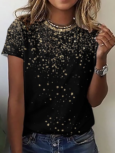 Women’s Abstract Art Pattern Casual Crew Neck Abstract T-Shirt, As picture, T-shirts
Women’s Abstract Art Pattern Casual Crew Neck Abstract T-Shirt, As picture, T-shirts