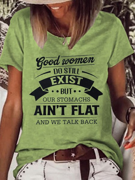 Women's Good Women Do Still Exist Funny Crew Neck Casual T-Shirt, Green, T-shirts
Women's Good Women Do Still Exist Funny Crew Neck Casual T-Shirt, Green, T-shirts