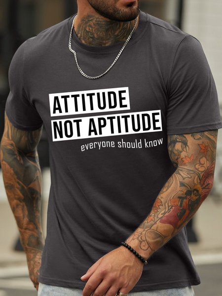 Lilicloth X Zahra Attitude Not Aptitude Everyone Should Know Men's T-Shirt, Deep gray, T-shirts
Lilicloth X Zahra Attitude Not Aptitude Everyone Should Know Men's T-Shirt, Deep gray, T-shirts