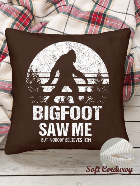 18*18 Throw Pillow Covers,Bigfoot Saw Me But Nobody Believes Him Funny Outdoor Camping Soft Corduroy Cushion Pillowcase Case For Living Room, Coffee, Pillow Covers
18*18 Throw Pillow Covers,Bigfoot Saw Me But Nobody Believes Him Funny Outdoor Camping Soft Corduroy Cushion Pillowcase Case For Living Room, Coffee, Pillow Covers