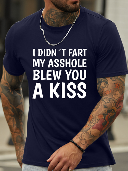 Lilicloth X Hynek Rajtr I Didn't Fart My Asshole Blew You A Kiss Men's T-Shirt, Deep blue, T-shirts
Lilicloth X Hynek Rajtr I Didn't Fart My Asshole Blew You A Kiss Men's T-Shirt, Deep blue, T-shirts