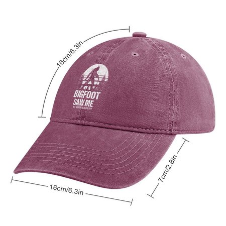 Bigfoot Saw Me But Nobody Believes Him Funny Outdoor Camping Adjustable Denim Hat, Red, Men's Accessories
Bigfoot Saw Me But Nobody Believes Him Funny Outdoor Camping Adjustable Denim Hat, Red, Men's Accessories