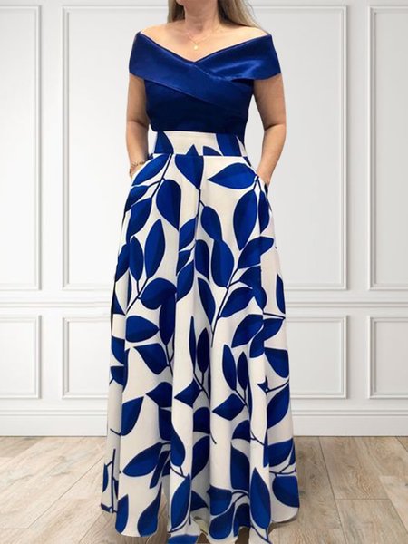 Elegant Cold Shoulder Regular Fit No Elasticity Dress, As picture, Maxi Dresses
Elegant Cold Shoulder Regular Fit No Elasticity Dress, As picture, Maxi Dresses