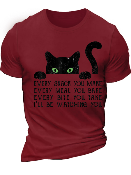 Men’s Funny Every Snack You Make Cat Cat Casual Crew Neck T-Shirt, Wine red, T-shirts
Men’s Funny Every Snack You Make Cat Cat Casual Crew Neck T-Shirt, Wine red, T-shirts