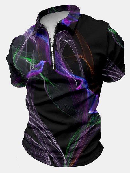 Men's Art Print Polo Collar Random Print Regular Fit Casual Polo Shirt, As picture, T-shirts
Men's Art Print Polo Collar Random Print Regular Fit Casual Polo Shirt, As picture, T-shirts