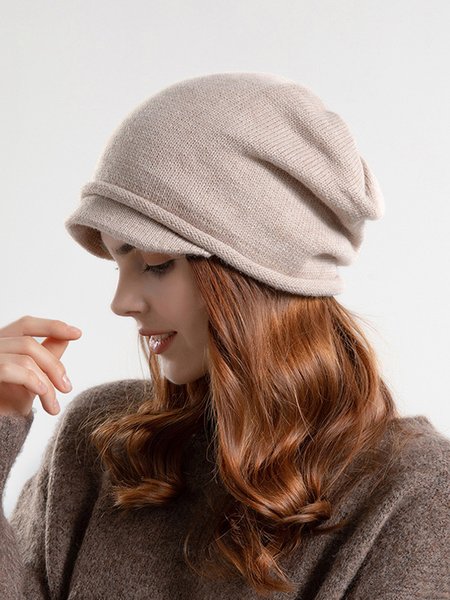 Plain Knit Beanie Hat Spring Summer Versatile Accessories, Off white, Women Hats
Plain Knit Beanie Hat Spring Summer Versatile Accessories, Off white, Women Hats