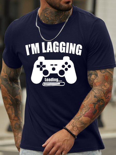 Men's I Am Lagging Loading Funny Game Graphic Printing Casual Loose Cotton Text Letters T-Shirt, Purplish blue, T-shirts
Men's I Am Lagging Loading Funny Game Graphic Printing Casual Loose Cotton Text Letters T-Shirt, Purplish blue, T-shirts