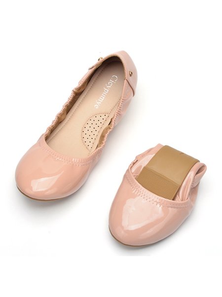 Soft and Comfortable Casual Ballet Flats, Pink, Flats