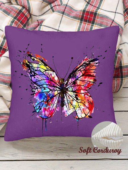 18*18 Throw Pillow Covers Butterfly Soft Corduroy Cushion Pillowcase Case For Living Room, Purple, Pillow Covers
18*18 Throw Pillow Covers Butterfly Soft Corduroy Cushion Pillowcase Case For Living Room, Purple, Pillow Covers
