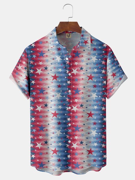 American Flag Striped Chest Pocket Short Sleeve Casual Shirt, Red-blue, Men Shirts
American Flag Striped Chest Pocket Short Sleeve Casual Shirt, Red-blue, Men Shirts