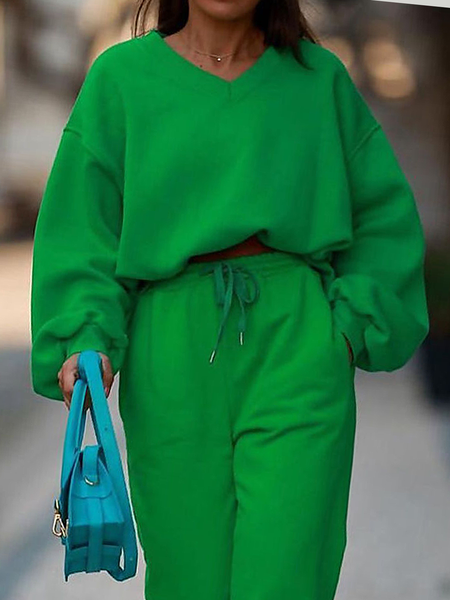Micro-Elasticity Casual Loose V Neck Long sleeve Sweatshirt, Green, Hoodies and Sweatshirts
Micro-Elasticity Casual Loose V Neck Long sleeve Sweatshirt, Green, Hoodies and Sweatshirts