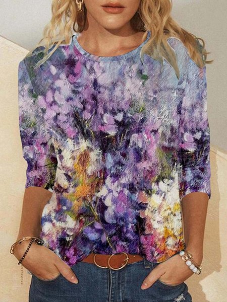 Women’s Plant Pattern Floral Crew Neck Casual Regular Fit Shirt, As picture, Long sleeves
Women’s Plant Pattern Floral Crew Neck Casual Regular Fit Shirt, As picture, Long sleeves