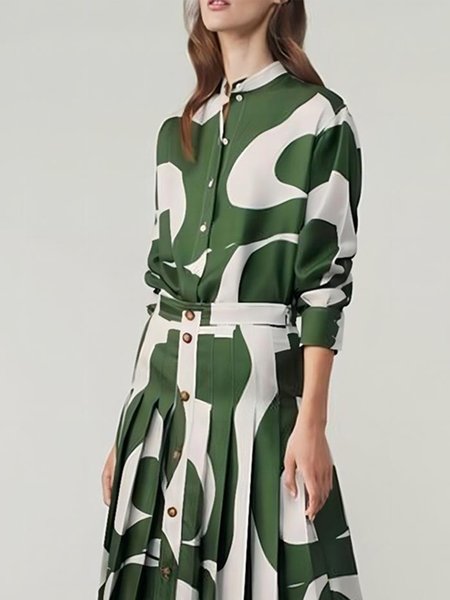 Regular Fit Chevron Elegant No Elasticity Blouse, As picture, Maxi Dresses
Regular Fit Chevron Elegant No Elasticity Blouse, As picture, Maxi Dresses