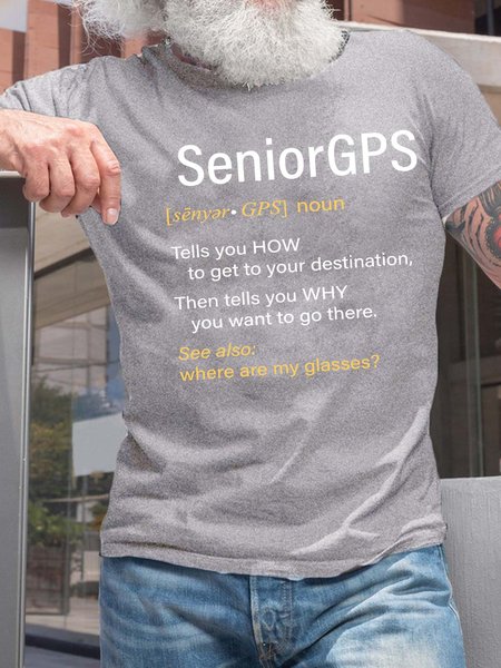 Men’s Senior GPS Where Are My Glasses Casual Text Letters T-Shirt, Light gray, T-shirts
Men’s Senior GPS Where Are My Glasses Casual Text Letters T-Shirt, Light gray, T-shirts