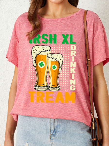 Lilicloth X Jessanjony Irsh XL Drinking Tream Women's T-Shirt, Red, T-shirts
