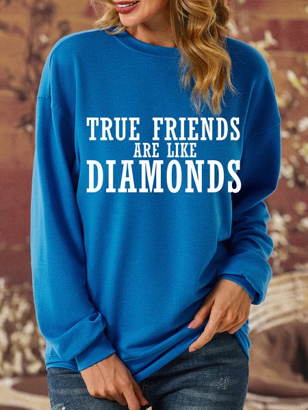 Lilicloth X Zahra True Friends Are Like Diamonds Women's Sweatshirt, Blue, Hoodies&Sweatshirts 
Lilicloth X Zahra True Friends Are Like Diamonds Women's Sweatshirt, Blue, Hoodies&Sweatshirts