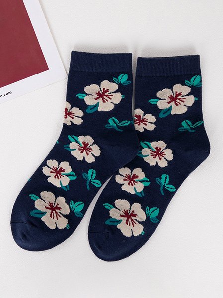 Vintage Floral Cotton Socks Everyday Casual Accessories, Purplish blue, Socks
Vintage Floral Cotton Socks Everyday Casual Accessories, Purplish blue, Socks