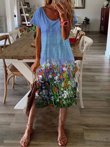 Plus Size New Women Chic Vintage Boho Holiday Short Sleeve Floral Knitting Dress, Blue, Dresses
Plus Size New Women Chic Vintage Boho Holiday Short Sleeve Floral Knitting Dress, Blue, Dresses