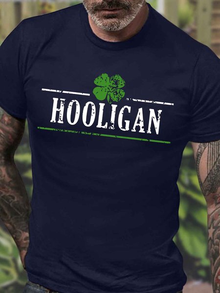 Men's Hooligan St. Patrick's Day Funny Graphic Printing Casual Crew Neck Cotton T-Shirt, Purplish blue, T-shirts
Men's Hooligan St. Patrick's Day Funny Graphic Printing Casual Crew Neck Cotton T-Shirt, Purplish blue, T-shirts