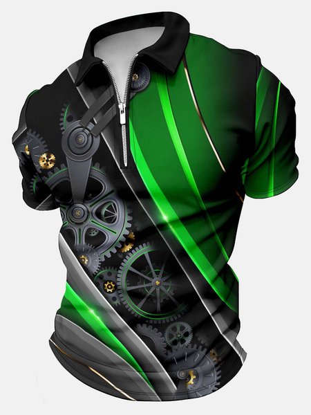 Men’s Machine Pattern Casual Abstract Polo Collar Regular Fit Polo Shirt, As picture, T-shirts
Men’s Machine Pattern Casual Abstract Polo Collar Regular Fit Polo Shirt, As picture, T-shirts