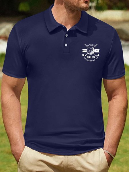 Men’s It Takes A Lot Of Balls To Golf The Way I Do Polo Collar Regular Fit Casual Polo Shirt, Deep blue, T-shirts
Men’s It Takes A Lot Of Balls To Golf The Way I Do Polo Collar Regular Fit Casual Polo Shirt, Deep blue, T-shirts