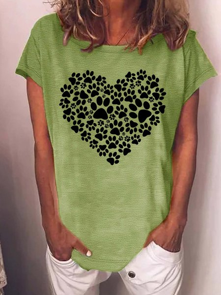 Women's Cute Cat Claw Funny Love Graphic Printing Loose Casual Crew Neck T-Shirt, Green, T-shirts
Women's Cute Cat Claw Funny Love Graphic Printing Loose Casual Crew Neck T-Shirt, Green, T-shirts