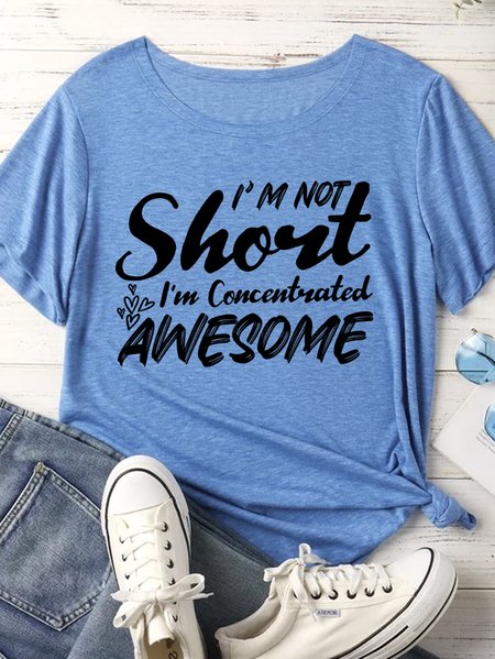 Lilicloth X Manikvskhan I’m Not Short I’m Concentrated Awesome Women's T-Shirt, Blue, T-shirts
Lilicloth X Manikvskhan I’m Not Short I’m Concentrated Awesome Women's T-Shirt, Blue, T-shirts
