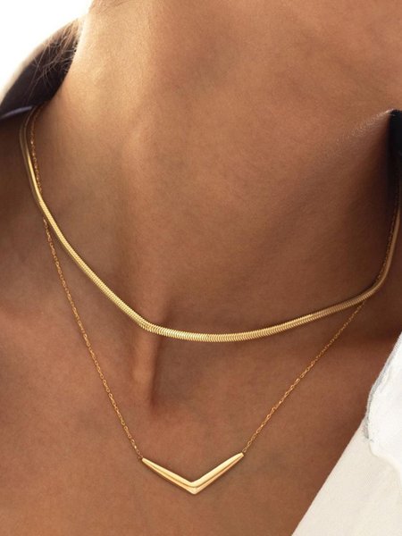 Simple Gold Direction Marking Arrow Chain Layer Necklace Women Jewelry, Golden, Necklaces
Simple Gold Direction Marking Arrow Chain Layer Necklace Women Jewelry, Golden, Necklaces