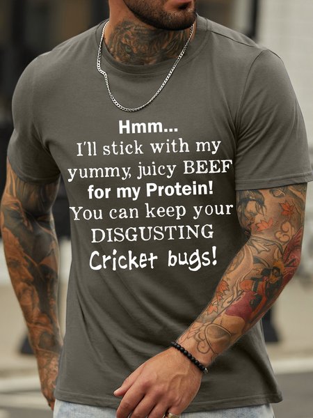 Lilicloth X Hynek Rajtr I'll Stick With My Yummy Juicy Beef For My Protein Men's T-Shirt, Deep gray, T-shirts
Lilicloth X Hynek Rajtr I'll Stick With My Yummy Juicy Beef For My Protein Men's T-Shirt, Deep gray, T-shirts