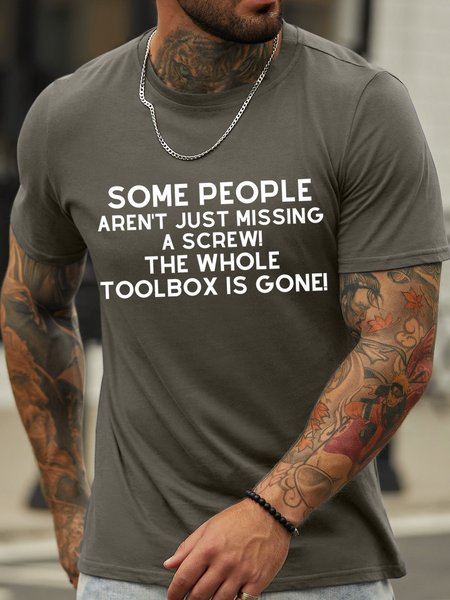 Lilicloth X Kat8lyst Some People Aren't Just Missing A Screw The Whole Toolbox Is Gone Men's T-Shirt, Deep gray, T-shirts
Lilicloth X Kat8lyst Some People Aren't Just Missing A Screw The Whole Toolbox Is Gone Men's T-Shirt, Deep gray, T-shirts