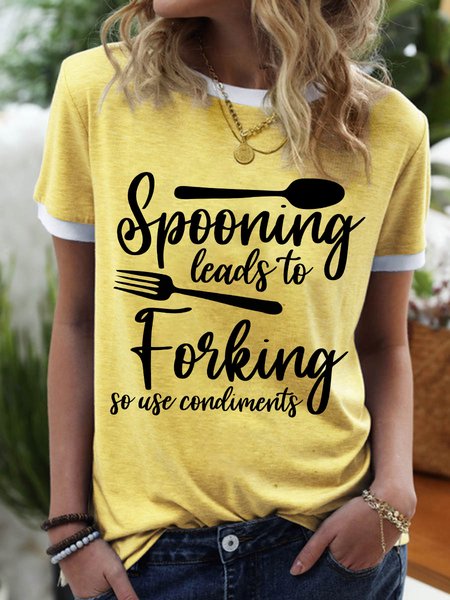 Lilicloth X Y Spooning Leads To Forking So Use Condiments Women's T-Shirt, Yellow, T-shirts
Lilicloth X Y Spooning Leads To Forking So Use Condiments Women's T-Shirt, Yellow, T-shirts