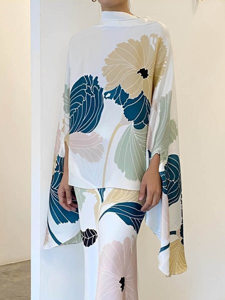 Floral Elegant Stand Collar Loose Shirt, White, Blouses and Shirts
Floral Elegant Stand Collar Loose Shirt, White, Blouses and Shirts