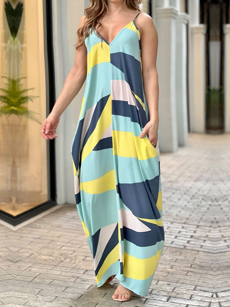 Spaghetti Micro-Elasticity Sleeveless Vacation Loose Long Dress, As picture, Maxi Dresses
Spaghetti Micro-Elasticity Sleeveless Vacation Loose Long Dress, As picture, Maxi Dresses