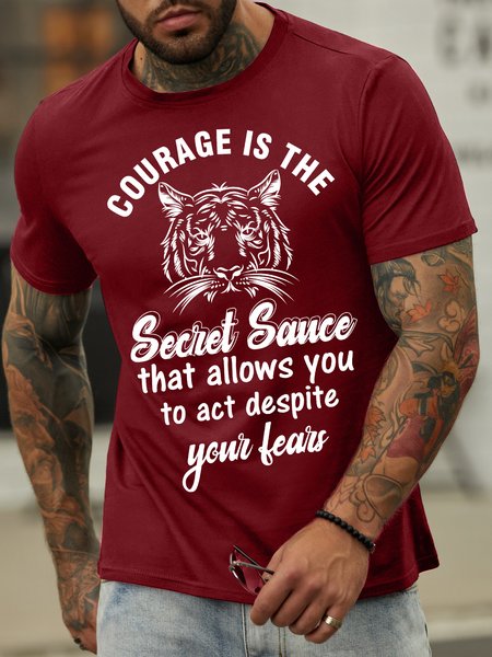 Lilicloth X Y Courage Is The Secret Sauce That Allows You To Act Despite Your Fears Men's T-Shirt, Red, T-shirts
Lilicloth X Y Courage Is The Secret Sauce That Allows You To Act Despite Your Fears Men's T-Shirt, Red, T-shirts