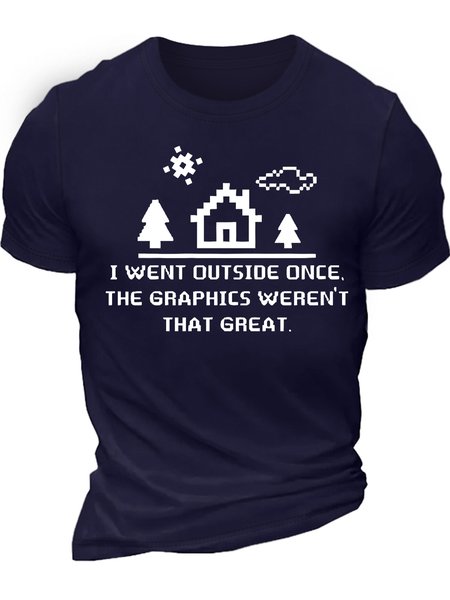 Men's I Want Outside Once The Graphics Weren‘T That Great Funny Graphic Printing Text Letters Casual Cotton Loose T-Shirt, Purplish blue, T-shirts
Men's I Want Outside Once The Graphics Weren‘T That Great Funny Graphic Printing Text Letters Casual Cotton Loose T-Shirt, Purplish blue, T-shirts