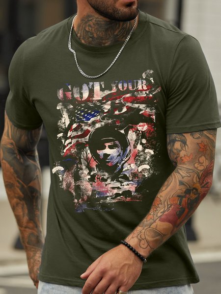 Lilicloth X Cadzart America Flag Got Your 6 Men's T-Shirt, Army green, T-shirts
Lilicloth X Cadzart America Flag Got Your 6 Men's T-Shirt, Army green, T-shirts