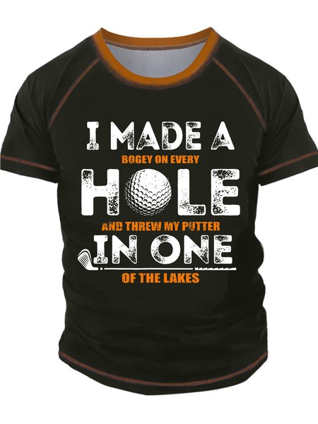 Men’s I Made A Hole In One Golf Text Letters Crew Neck Casual Regular Fit T-Shirt, Green, T-shirts
Men’s I Made A Hole In One Golf Text Letters Crew Neck Casual Regular Fit T-Shirt, Green, T-shirts