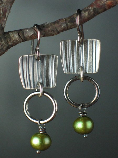 Green Stone Pearl Geometric Distressed Earrings Retro Daily Long Dress Jewelry, Earrings
Green Stone Pearl Geometric Distressed Earrings Retro Daily Long Dress Jewelry, Earrings