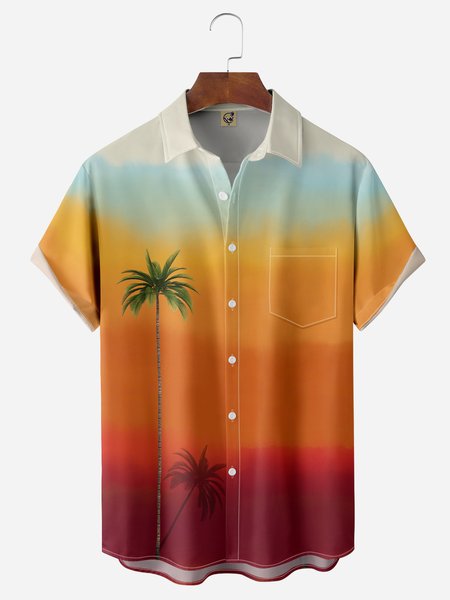 Gradient Coconut Tree Chest Pocket Short Sleeve Hawaiian Shirt, Orange, Men Shirts
Gradient Coconut Tree Chest Pocket Short Sleeve Hawaiian Shirt, Orange, Men Shirts