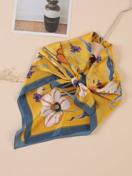 Casual Floral Silk Scarves Women's Accessories, Yellow, Women Scarves & Shawls
Casual Floral Silk Scarves Women's Accessories, Yellow, Women Scarves & Shawls